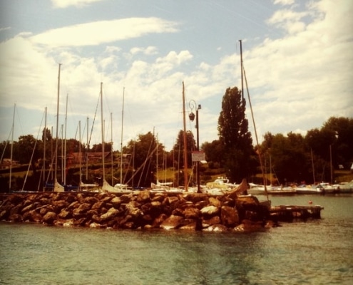 Entrée du port d'Yvoire