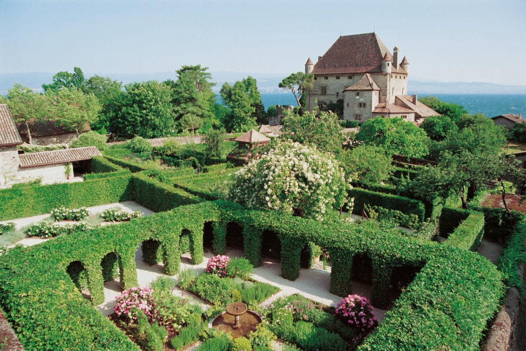 Yvoire Savoie : Jardin des Cinq Sens