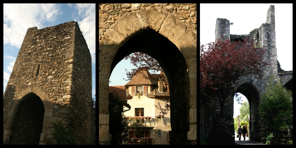 La Porte de Nernier des remparts du village médiéval d'Yvoire